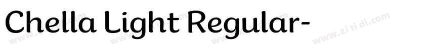 Chella Light Regular字体转换